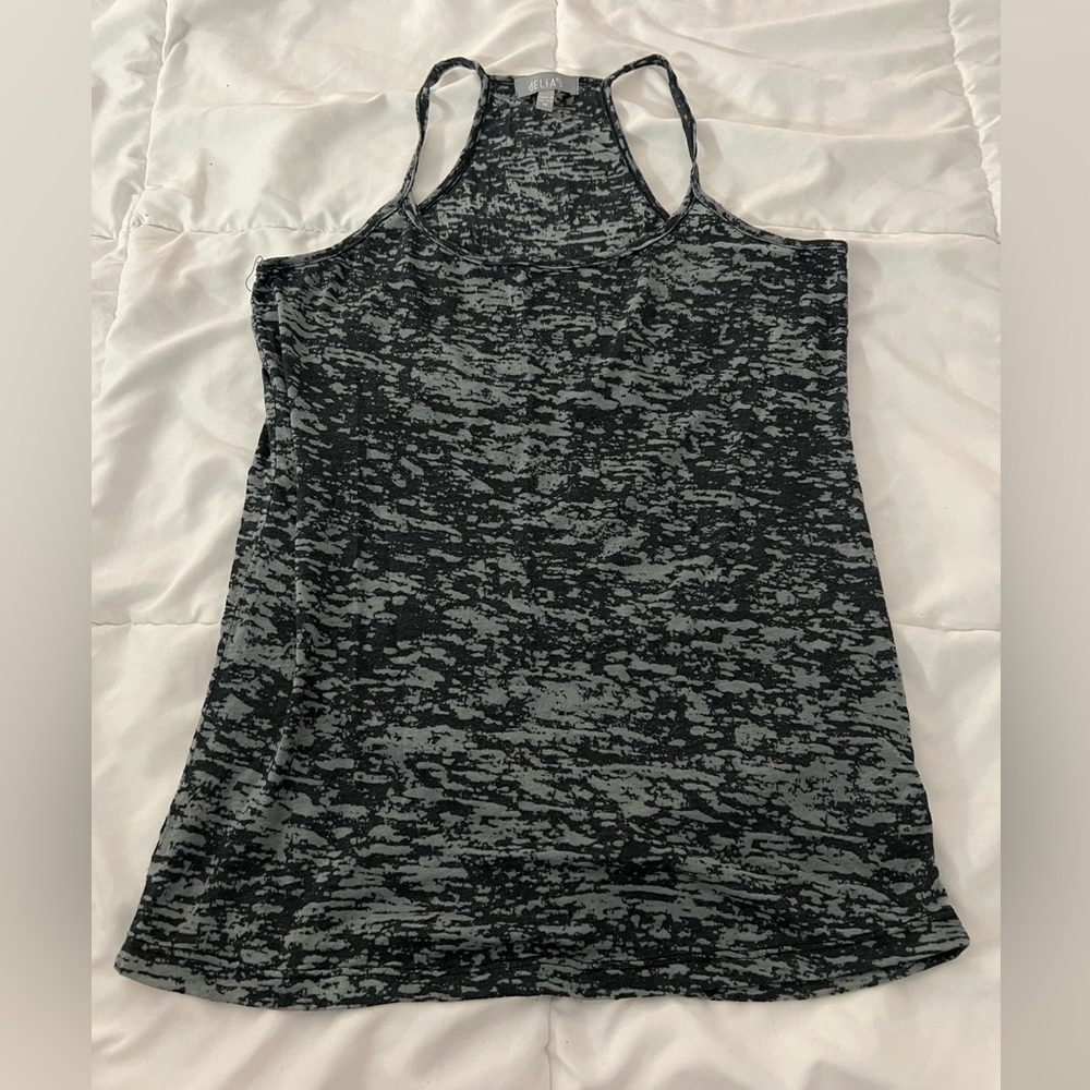 Delia’s racer back burnout tank top